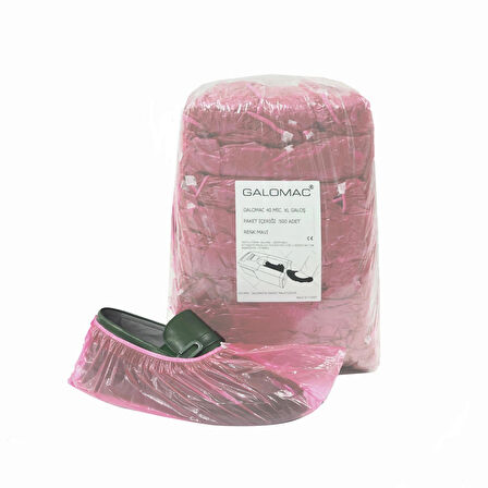 Galomac Büyük Boy Pembe Yırtılmaz Galoş 500'lü