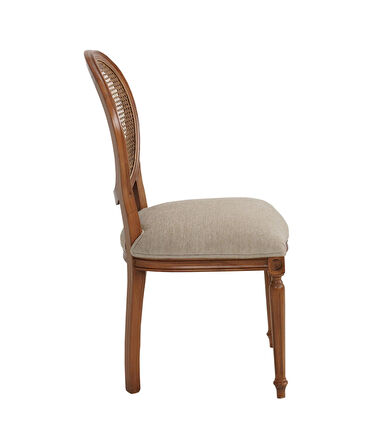 Madalyon Tornalı Ahşap Sandalye