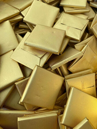 Altın Sargılı Sütlü Madlen Çikolata 4 kg (~540-560 Adet) – %100 Gerçek Çikolata, Kokolin İçermez | Toplu İkramlık & Hediyelik