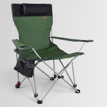 madfox prowler katlanabilir 3 kademeli yatabilen kamp sandalyesi - şezlong green/black