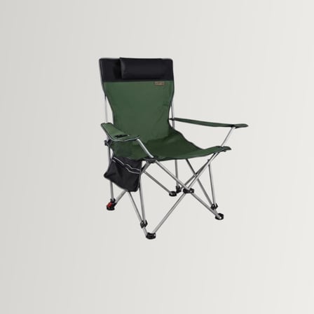 madfox prowler katlanabilir 3 kademeli yatabilen kamp sandalyesi - şezlong green/black