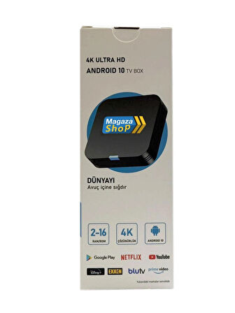 Electrobox 2 GB Ram H313 İşlemci 16 GB HDD 4K Ultra HD Android Box (Android 10)