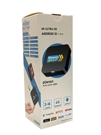 Electrobox 2 GB Ram H313 İşlemci 16 GB HDD 4K Ultra HD Android Box (Android 10)