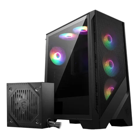 MSI MAG FORGE 120A B65 Temperli Cam 6 x120mm Auto RGB Fan 650W Bronz ATX Gaming