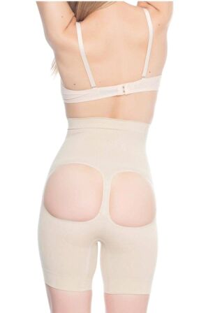 Kadın Seamless Masaj Özellikli Popo Açık Boxer Korse