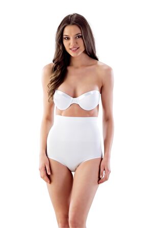 Kadın Beyaz Seamless Izyapmaz Slip Korse 2057