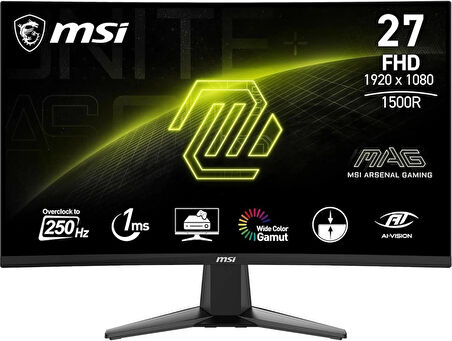 MSI MAG 27C6X 27" 1 ms Full HD Curved 250 Hz Oyuncu Monitörü