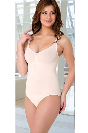 Kadın 2018 Dikişsiz Kalın Askılı Slip Boy Korse Ten