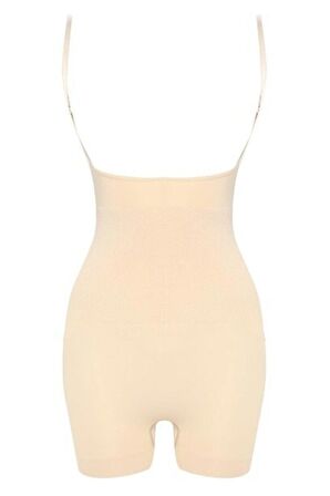 Göğsü Açık Paçalı Boy Korse Ten 2058