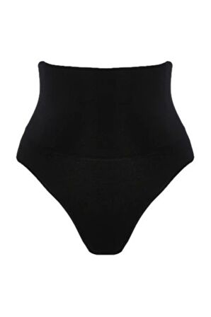 Düşük Bel Çift Kat Külot Korse Siyah 2021