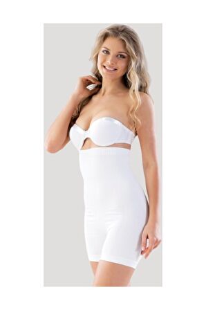 Kadın Seamless Boxer Korse Beyaz 2007