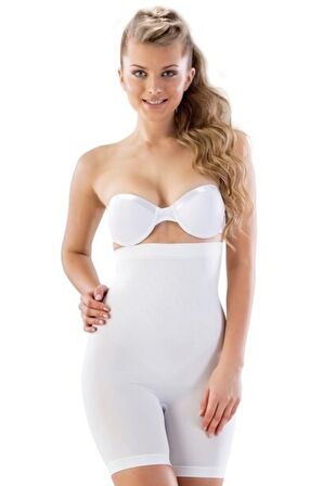 Yüksek Bel Desenli Boxer Korse Ten 2077