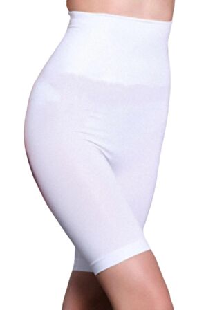 Kadın Beyaz Toparlayıcı Pantolon Korse 3200b