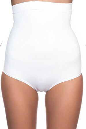 Kadın Beyaz Seamless Slip Korse 2008b