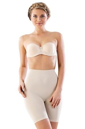 Kadın Ten Uzun Paçalı Korse 3005t