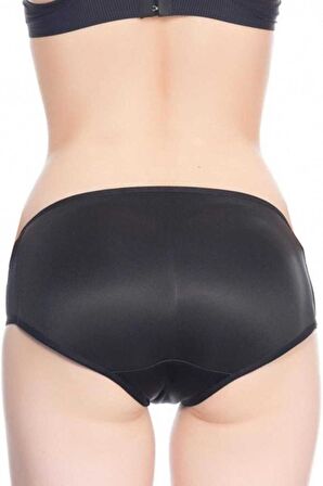 Toparlayıcı Slip Pop Up Külot Korse Siyah 2001s