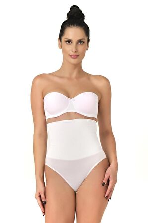 Kadın Beyaz Seamless Masaj Özellikli Slip Korse