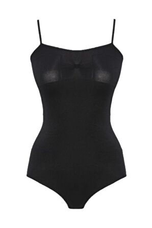 Seamless Pedli Ip Askılı Çıtçıtlı Bady Siyah 1925