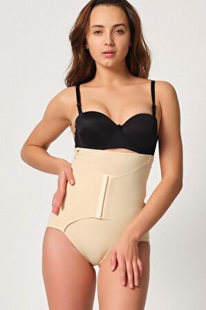 Agraflı Lazer Mideli Slip Kadın Külot Korse 2932