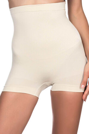 Kadın Ten Dikişsiz Masaj Özellikli Kısa Paça Boxer Korse MI17SKR00035