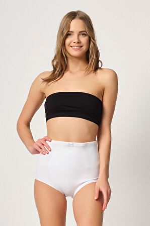 Kadın Double Karın Toparlayıcı Slip Korse Beyaz