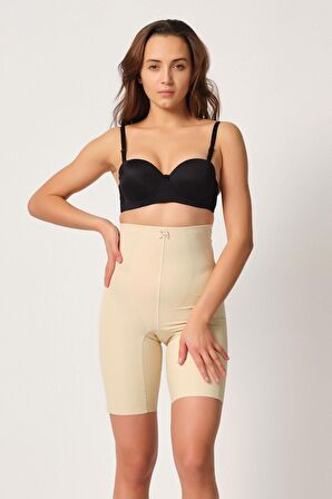 2814 Kadın İz Yapmaz Toparlayıcı Boxer Korse Ten