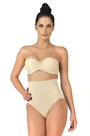 Seamless Düşük Bel Double Slip Külot Korse 2021 Ten