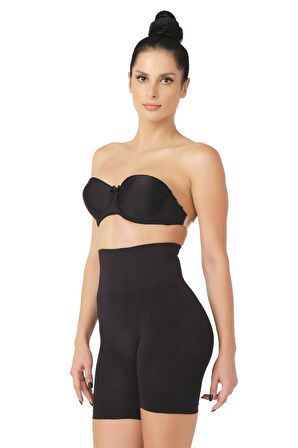 Seamless Double Toparlayıcı Boxer Korse 2017 Siyah