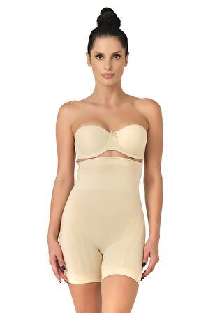 Seamless Popo Açık Yüksek Bel Boxer Korse 2033