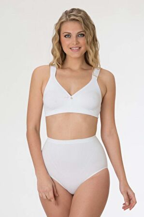 Kadın Beyaz Dikişsiz Toparlayıcı Slip