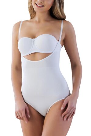 2023 Seamless Göğsü Açık Slip Korse