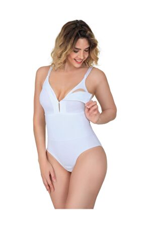 2944 Sırt Destekli Badi Emzirme Korse Beyaz