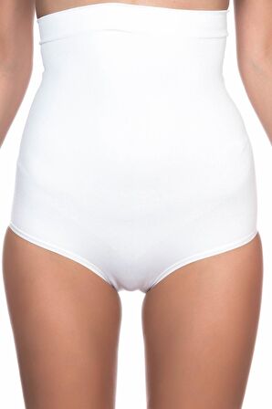 Kadın Beyaz Seamless Yüksel Bel Slip Korse 2008