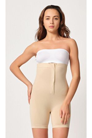 2087 Önden Agraflı Seamless Paçalı Boxer Korse