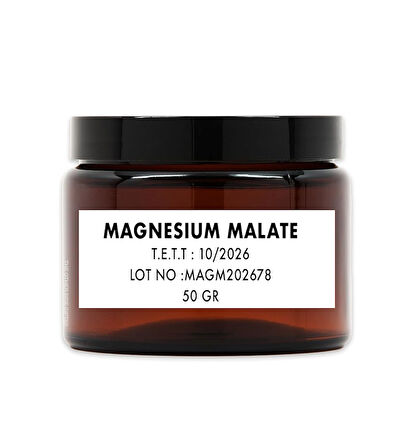 Magnezyum Malat Saf Hammadde 50 gr