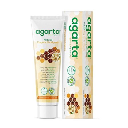 Agarta Propolis Aromalı Diş Hassasiyeti Florürsüz Diş Macunu 100 ml 