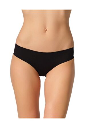 Kadın Siyah Lazer Düşük Bel Külot Korse