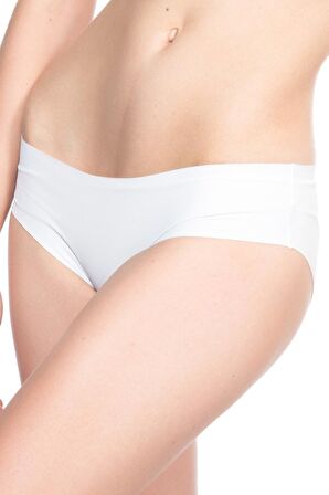 Kadın Beyaz Lazer Kesim Slip Korse