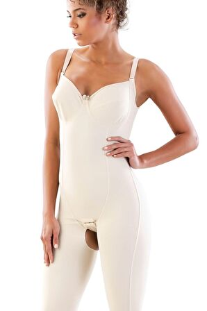 Lazer Kesim Toparlayıcı Çift Kat Body Korse Ten