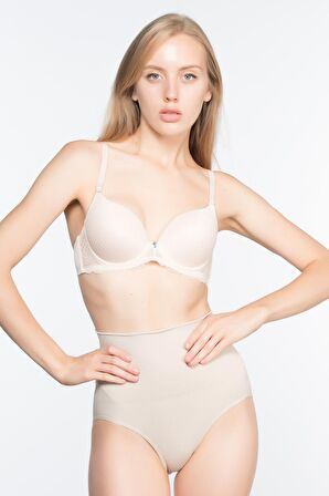 Kadın Bej Dikişsiz Düşük Bel Double Slip Korse