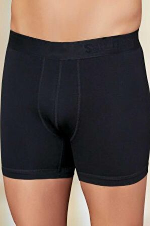 Erkek Siyah Likralı Boxer 6'lı Paket