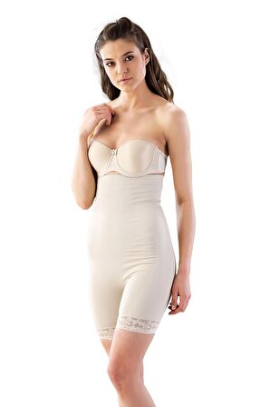 2027 Dikişsiz Paça Dantel Boxer Lohusa Korse