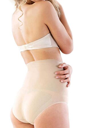 Kadın Bej Dikişsiz Masaj Özellikli Slip Korse 2029