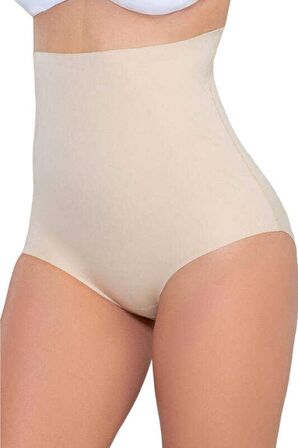 Kadın Bej Lazer Kesim Silip Korse 2708