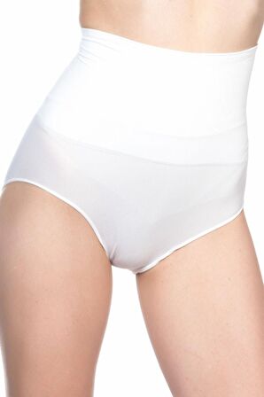 Kadın Beyaz Seamless Slip Pantolon Korse