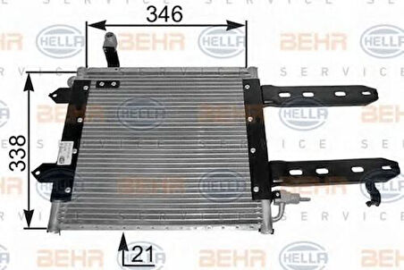 Mahle-Knecht-Behr AC201000P Klima Radyatörü BMW E36 318Is 95-99 E39 520I-523i-528i-535I 96-00 520Td-525TDS-5 40I 96-03 64538391647