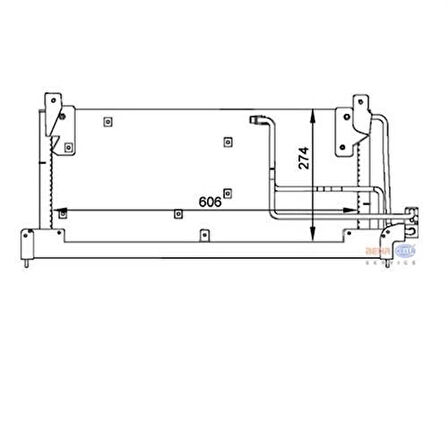 Mahle-Knecht-Behr AC223000S Klima Radyatörü Combo Corsa B Tigra A 641x268x15 1618108