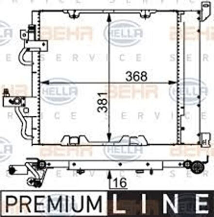 Mahle-Knecht-Behr AC376000S Klima Radyatörü Z13DTH Z17Dtl Z19Dt Astrah Zafira B 1850099