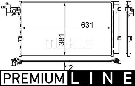 Mahle-Knecht-Behr AC38000P Klima Radyatörü Premium Line BMW G30 G11 G12 G14 G15 G16 G31 64539364258