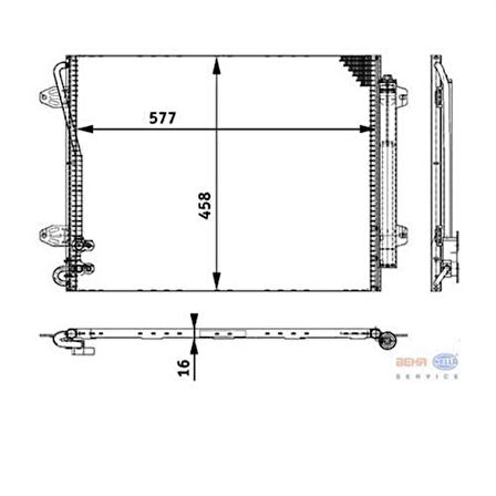 Mahle-Knecht-Behr AC734000P Klima Radyatörü Passat CC 1.4 1.8 2.0TSI 3.2 3.6FSI 05-15 3C0820411C